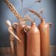 Trio of sandstone bottles