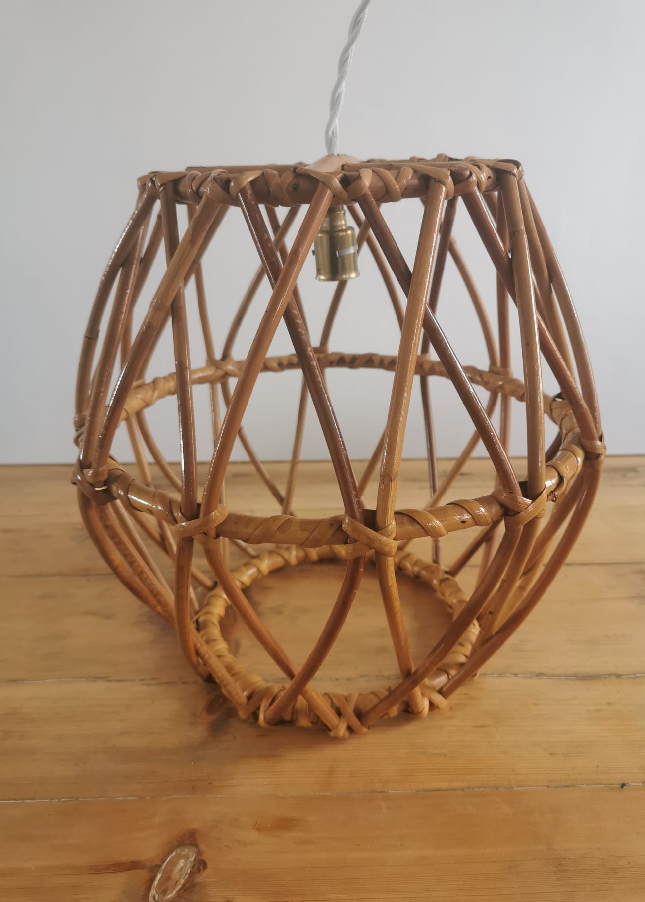 Vintage rattan pendant lamp