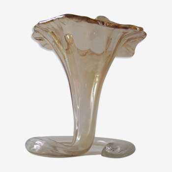 Vase corolle en verre soufflé Murano