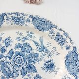 Ridgway Staffordshire oval flat, Windsor blue