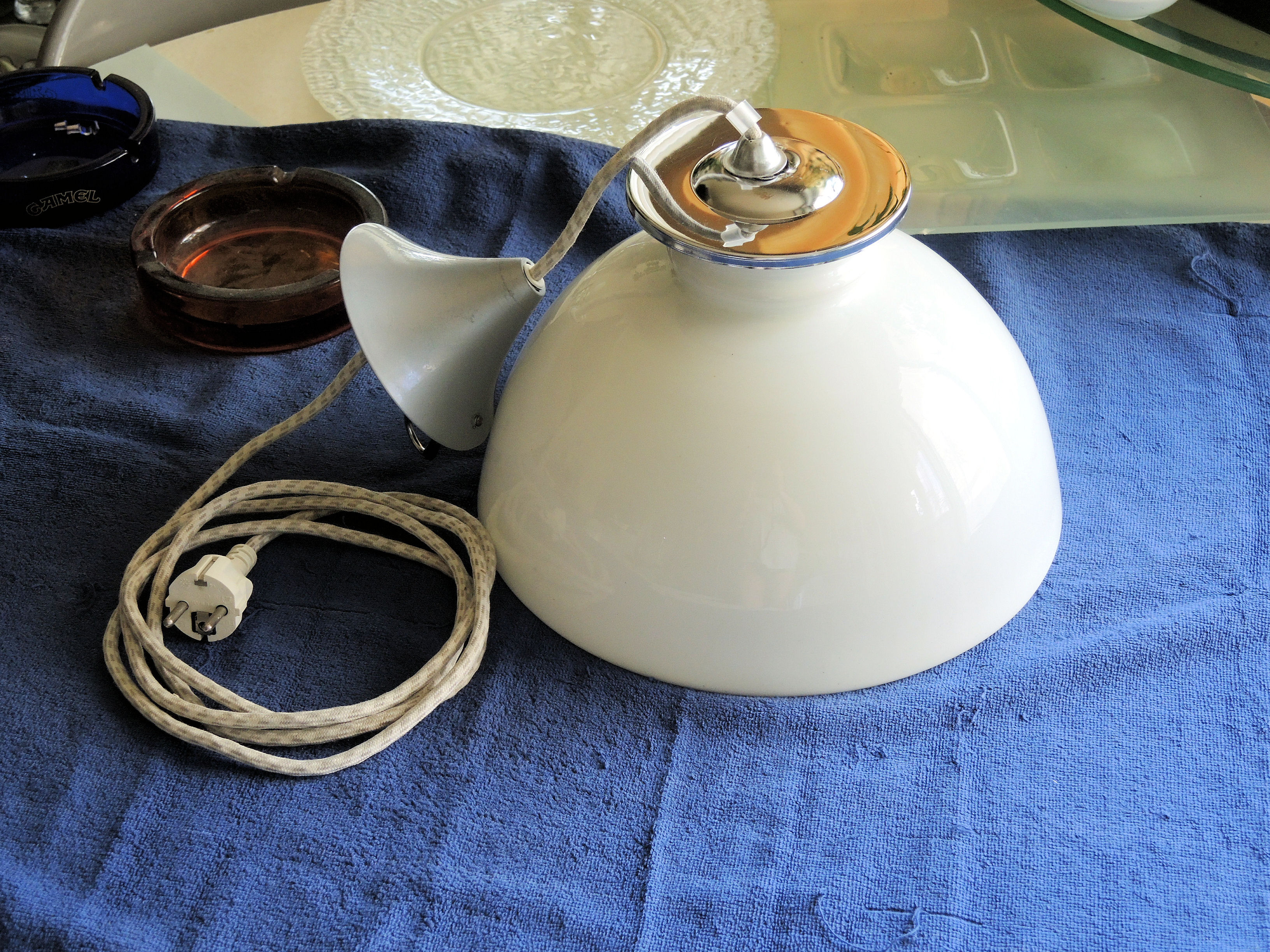 Hanging lamp opaline white 30