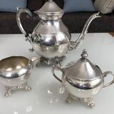 Antique silverware tea or coffee service signed fbrodgers and numbered