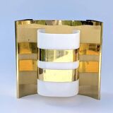 Pair of Hans-Agne Jakobsson V334/1 wall lamps in brass and opaline plastic