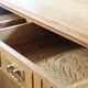 Vintage 1970 Danish Brutalist Light Oak Sideboard, Style of Henning Kjærnulf