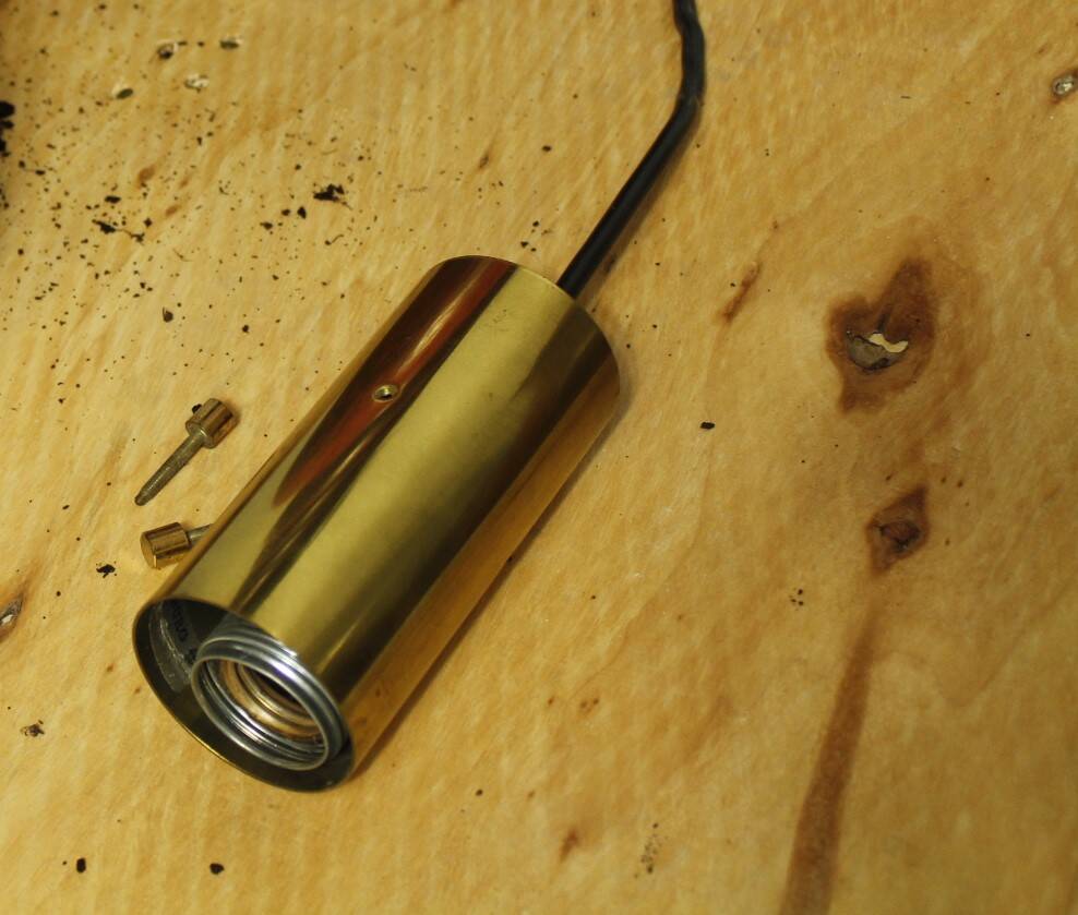 Bubble Glass & Brass Pendant by Helena Tynell for Limburg, 1960s