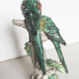 Couple of ceramic parakeets