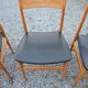 4 Scandinavian beech chairs from the 1960s.