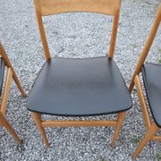 4 chaises scandinave en hêtre des années 60