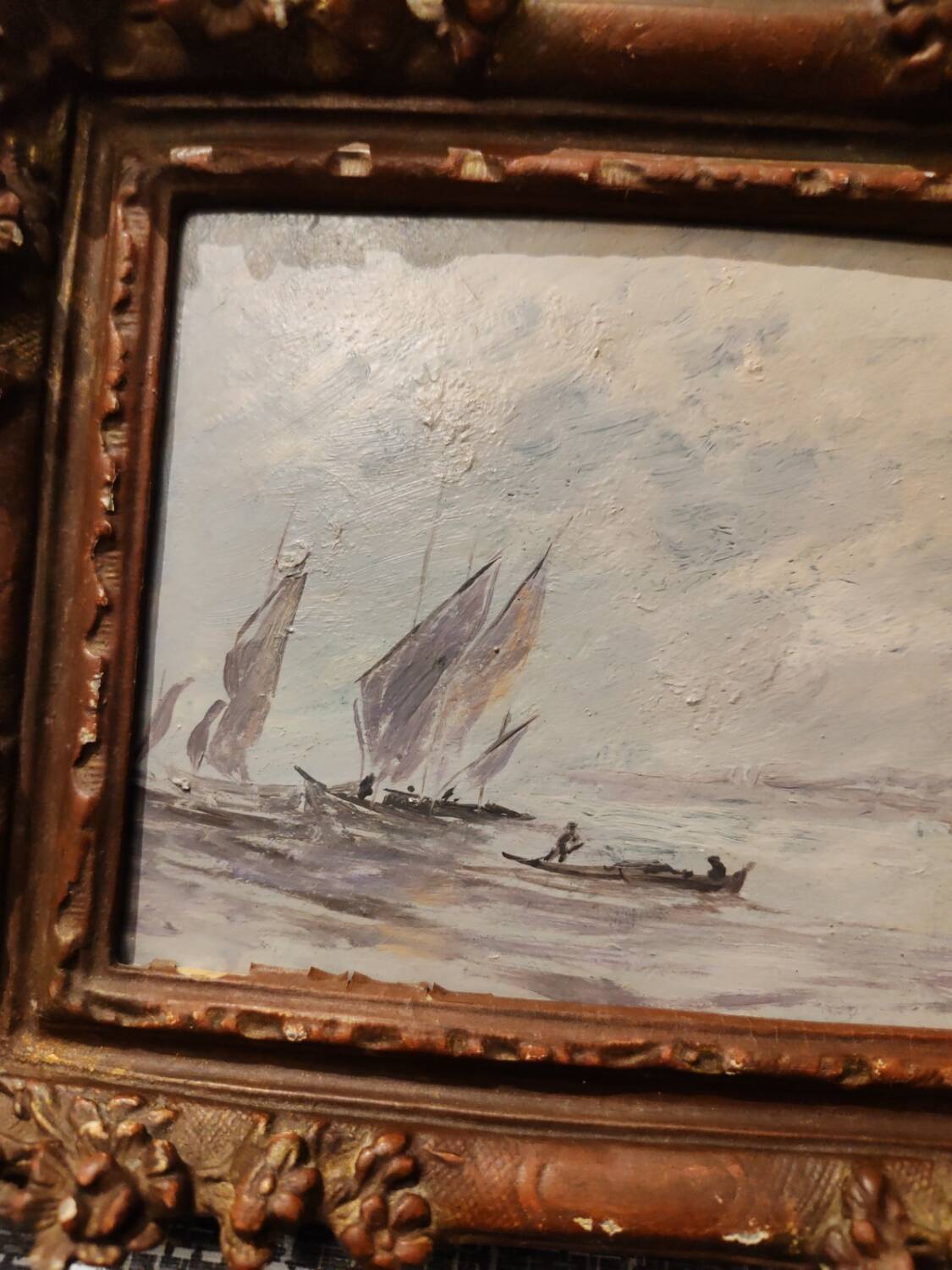 Pair of oils on panels by Henri Saint Clair, circa 1930.