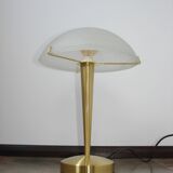 Modern table lamp – 2000s, gold base, glass, E14
