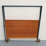 60s teak bar cart