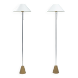 Lampadaire en bronze Peter Ghyczy, lot de 2, Pays-Bas, années 1980