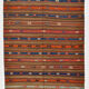 5x8 Kilim Modern Area Rug, 162x241Cm