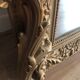 Gilded mirror with pediment XIXth century, 86x136