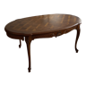 Table à manger en bois ovale extensible style Louis XV