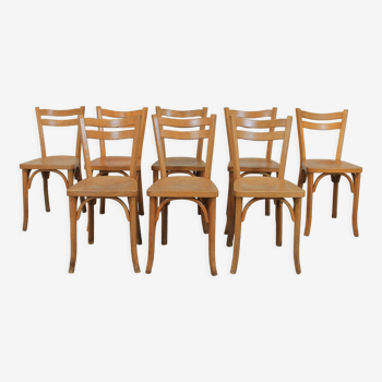 Set of 8 Baumann bistro chairs