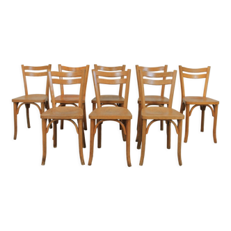 Set of 8 Baumann bistro chairs