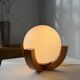 1980s pin support ball desk lamp