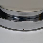 Delmas lamp base in white metal and chrome from the 70s