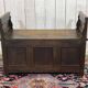 Breton bank chest from the early 20th century in oak and chestnut.