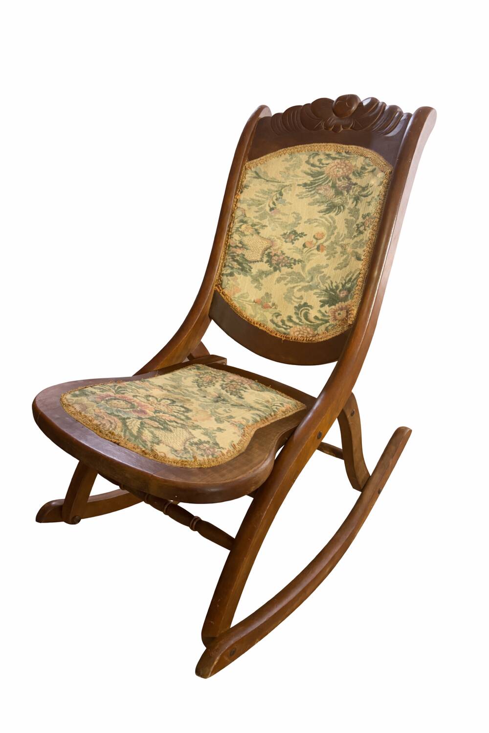 Authentic Victorian rocking chair from the late 19th century – Around 1880-1900.