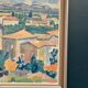 Original Swedish Oil on Canvas – “Bourg St Andeol, France” by Evert H. Duhan – Dated 1947 – Vintage & Framed