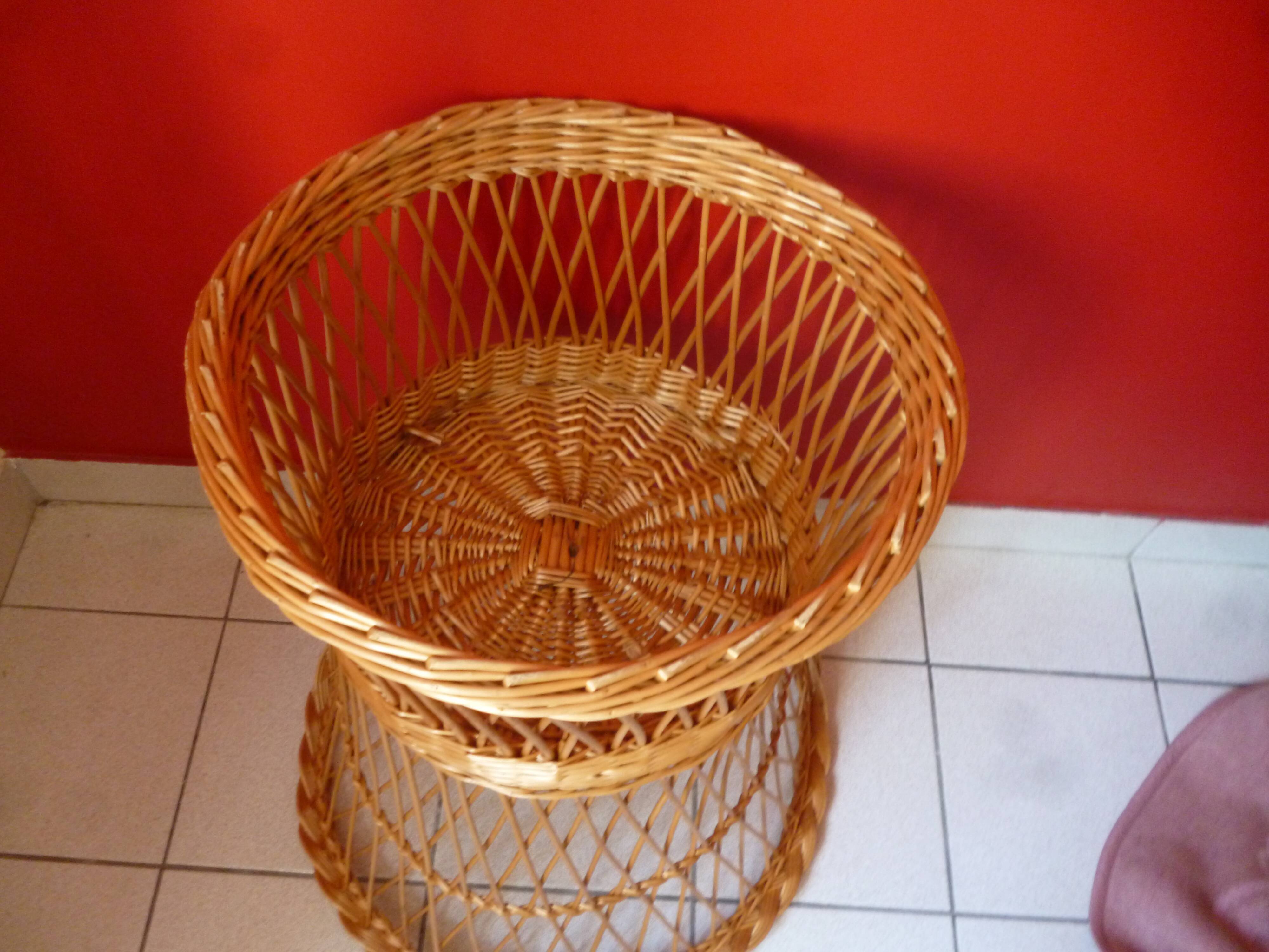 Wicker armchair from the 70s