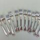 12 silverplated cake spoons