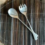 EP Zinc Italy Silver Plated Salad Servers