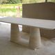 Angelo Travertine rectangle dining table
