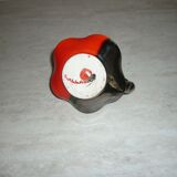 Red and black Vallauris candle holder