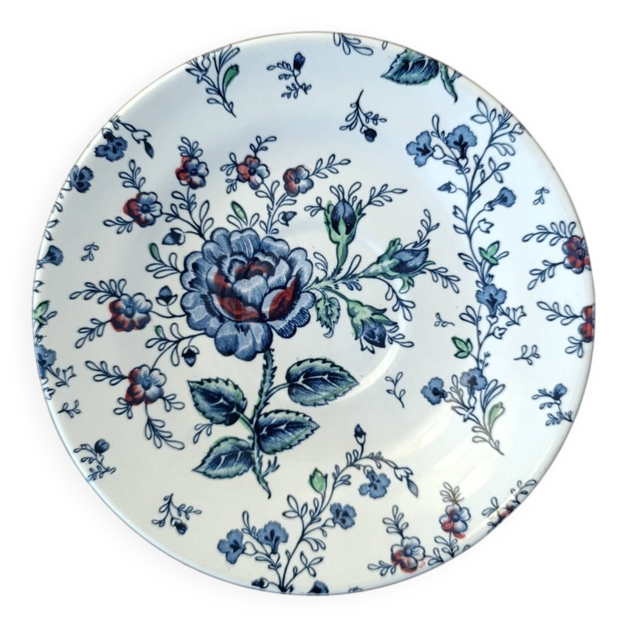 Johnson Brothers pink Chintz soup plate
