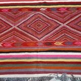 Multi-coloured kilim carpet - 250x130cm