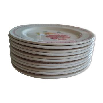 13 assiettes anciennes DDP France, années 1950-60