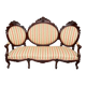 Antique baroque canapé. Mahogany, carved.