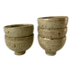 lot de 5 petits bols en céramique / grès émaillé / poterie artisanale années 70
