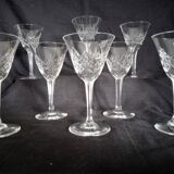 Set of 11 Villeroy & Boch crystal aperitif glasses
