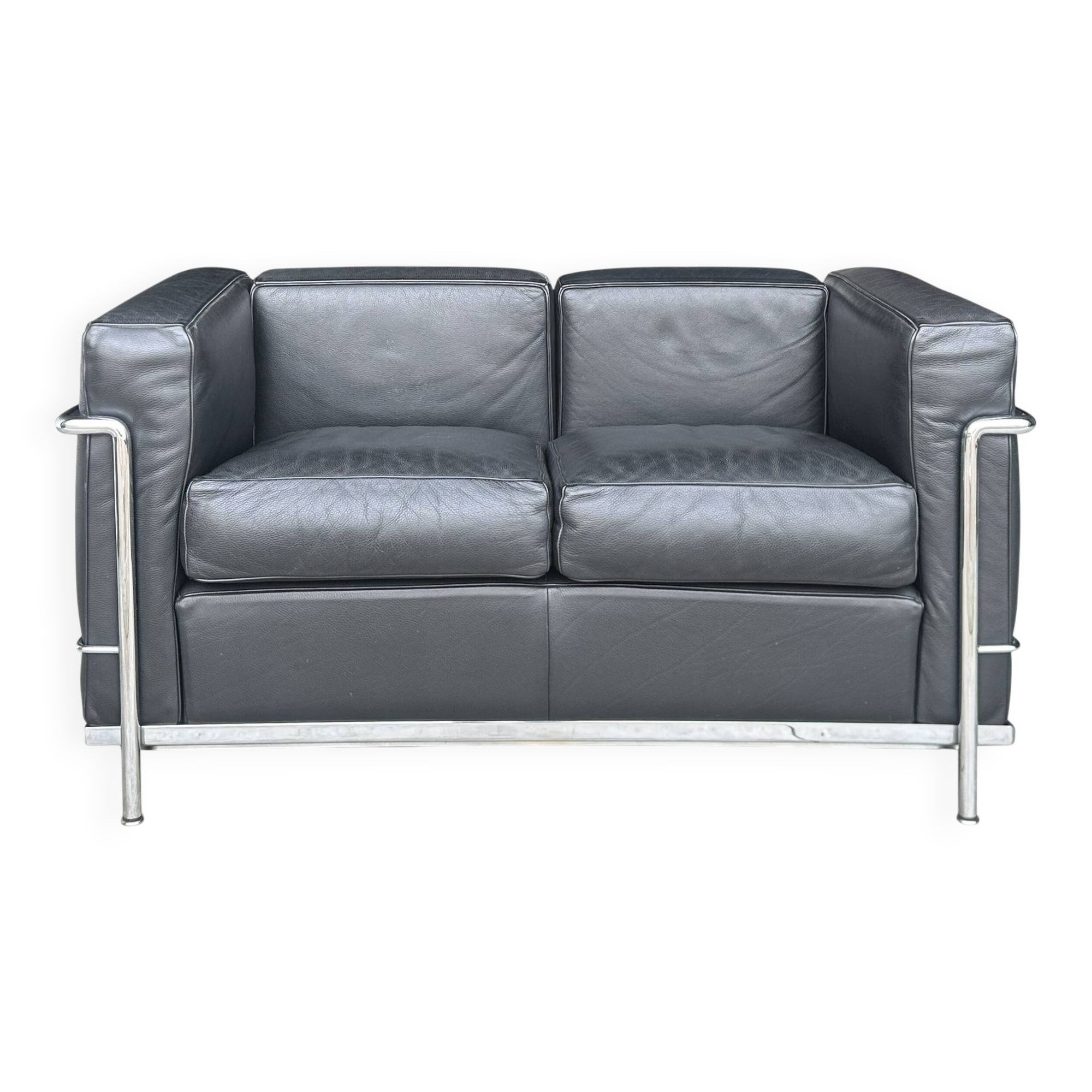 LC2 2-seater sofa by Le Corbusier et al. for Cassina 1990s
