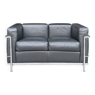 LC2 2-seater sofa by Le Corbusier et al. for Cassina 1990s
