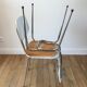 Pair of white Formica chairs 70s