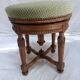Louis XVI style piano stool in walnut