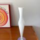 White opaline vase with opalescent legs, 50s and 60s