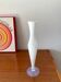 White opaline vase with opalescent legs, 50s and 60s