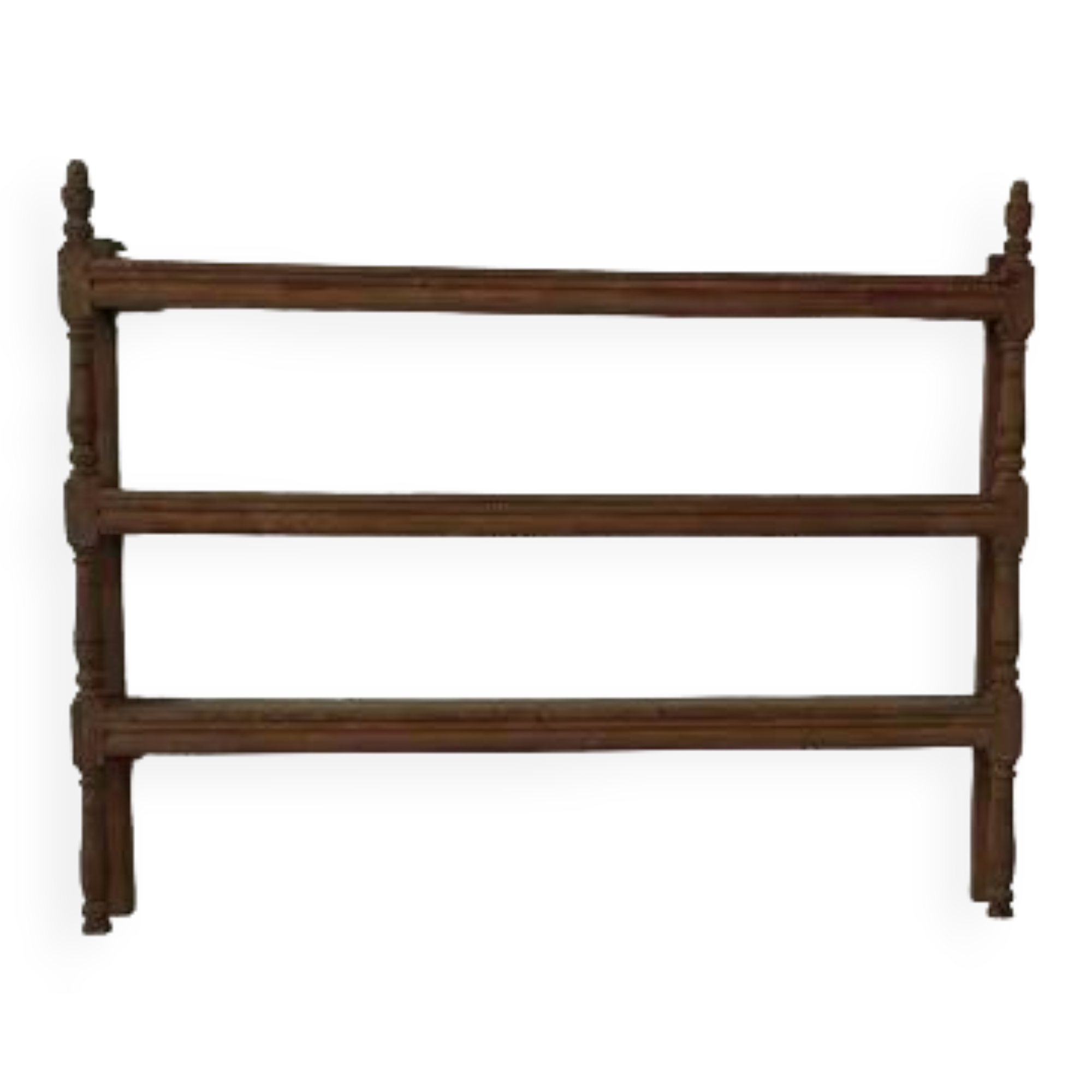 Old oak shelf back of glass counter wall