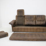 1980s De Sede Brown Leather Sofa, Switzerland