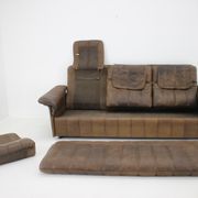 Canapé en cuir brun De Sede des années 1980, Suisse
