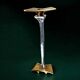 Brutalist candleholder by David Marshall, bronze and aluminium, Spain, 1970s
