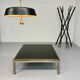 Large Flaminia coffee table designed by Willy Rizzo from the 1970s, metal and stone.
