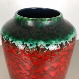Vase fat lava multi-color 517-45 Scheurich années 1970