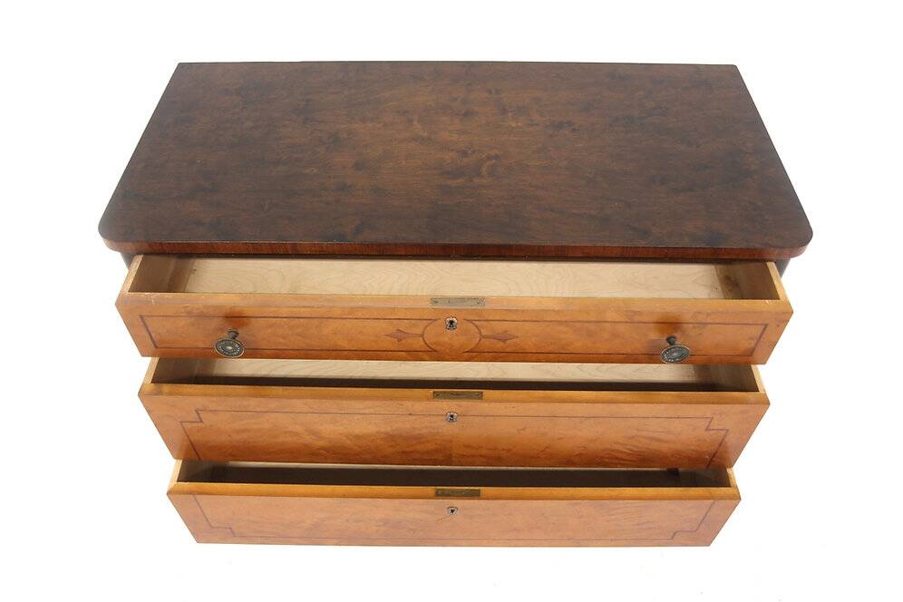 Scandinavian mahogany chest of drawers, Swedish Grace, Sweden, 1920